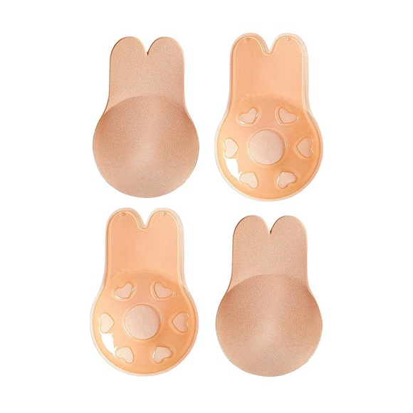 2 Pairs Sticky Bra Adhesive Invisible Bra, Strapless Backless Reusable - Picture 1 of 10